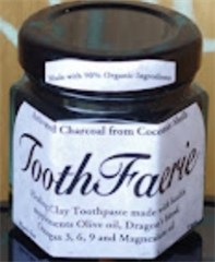 ToothFaerie activated charcoal from coconut toothpaste
