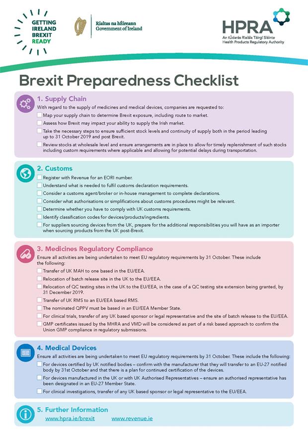 Brexit Preparedness Checklist